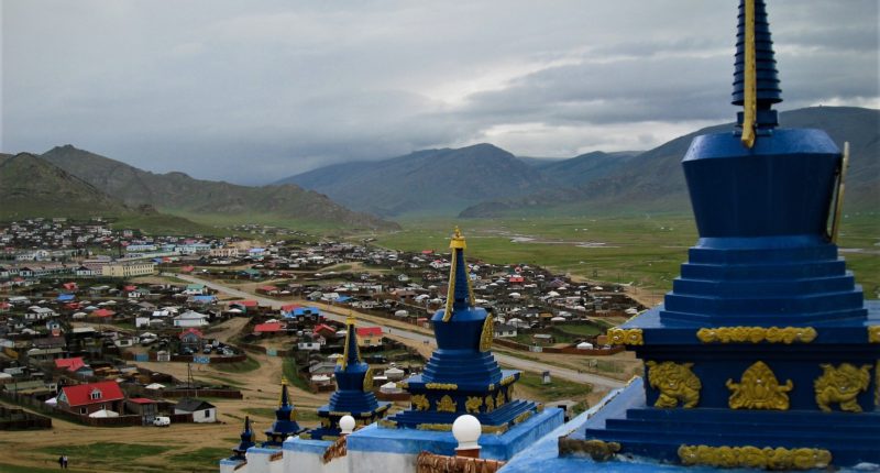 Buddhist stupas and ger districts