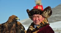 Mongolians are a people who have preserved their culture and traditions well. A Kazakh with an eagle