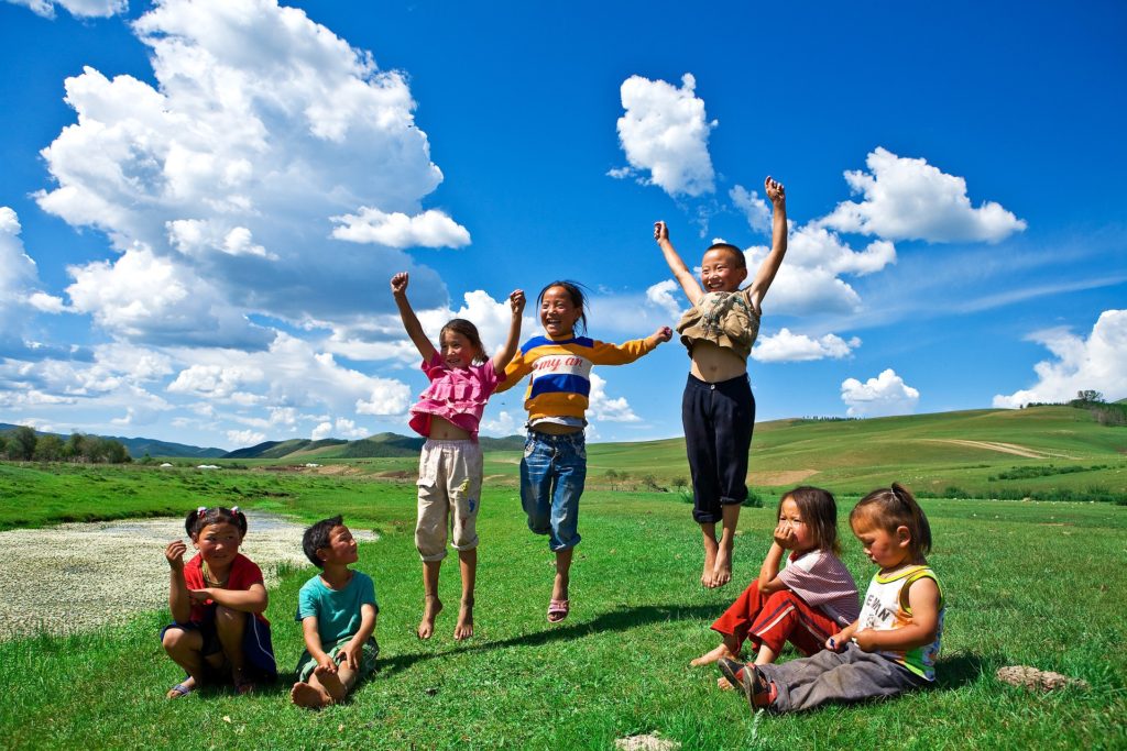 children in the countryside