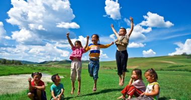 children in the countryside