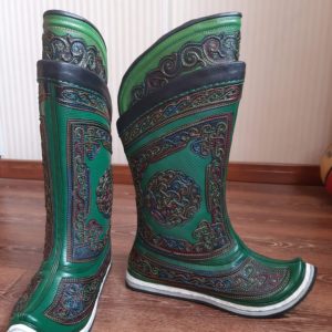 Mongolian traditional boots in Nergui's style